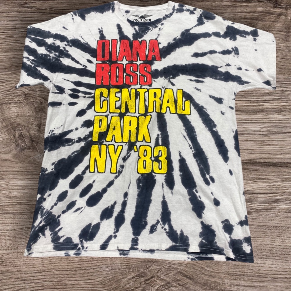 Control size large black and white
Tie dyed yellow and red